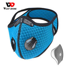 WEST BIKING Sport Face Mask With Activated Carbon Filter PM 2.5 Anti Pollution Mask Training Running Anti-dust Cycling Mask 2024 - buy cheap