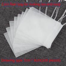 100 Pcs Disposable Tea Bags Tea Paper Tea Filter Bags  Disposable Empty Loose Leaf Tea Bags  Small Bubble Bags Tea Bags 2024 - buy cheap