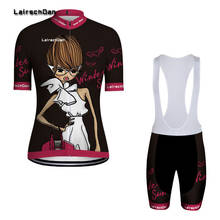 SPTGRVO-Conjunto de ropa de Ciclismo profesional LairschDan para Mujer, uniforme de bicicleta de montaña, Tricota 2024 - compra barato