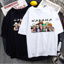 One Piece Nakama Funny Cartoon T Shirt Men Luffy Zero Anime Casual T-shirt Summer Vintage Streetwear Tshirt Hip Hop Top Tee Male 2024 - buy cheap