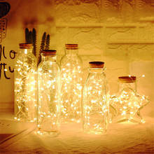 10 15 20 LED wine bottle light cork LED light string garland silver line strange light glass craft Christmas party decoration 2024 - buy cheap