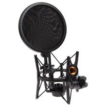 Professional Microphone Mic Shock Mount with Shield Articulating Head Holder Stand Bracket for Studio Broadcast 2024 - buy cheap
