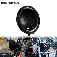 Motorcycle Universal  5.75" Headlight Light Bulb Bucket Housing Matte Black For Harley Dyna Sportster XL883 FXD Touring Custom 2024 - buy cheap