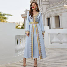 Dubai Abaya-vestido musulmán De diamante falso para mujer, ropa De dos piezas, estilo islámico, largo 2024 - compra barato