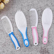 Hot 2Pcs/Set Baby Hairbrush Comb Portable Newborn Infant Toddlers Soft Hair Brush Head Massager Set Baby Kids Hair Care Supplies 2024 - buy cheap