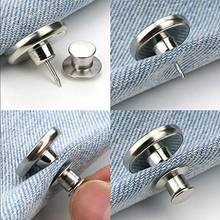 17mm Detachable Jean Buttons Easy Clip Snap Button Perfect Fit Instant Universal Buckles Thin Waist Replacement No Sew Needed 2024 - buy cheap