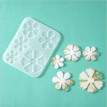 Transparent Silicone Mould Dried Flower Resin Decorative DIY Six petals flower handmade Mold epoxy resin molds for jewelry 2024 - buy cheap