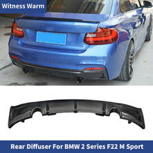 2 séries de fibra de carbono difusor traseiro spoiler protetor protetor para bmw f22 mt sport amortecedor m225i 220i 218i 2014-up 2024 - compre barato