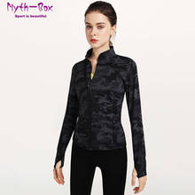 Women Camouflage Sports Jackets Zipper Yoga Coat Slim Running Jackets Long Sleeves Thumb Hole Sportwear Gym Workout Clothes Tops 2024 - buy cheap