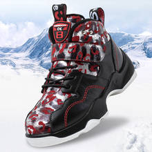 Детские зимние ботинки с плюшем, зимняя спортивная повседневная обувь для мальчиков, модные детские ботинки из натуральной кожи, размер 26-39 2024 - купить недорого