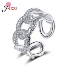 Incrível design especial 925 prata esterlina anéis de dedo para mulheres meninas linda festa de noivado casamento jóias 2024 - compre barato