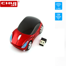 USB Беспроводная игровая мини-мышь, красный спортивный автомобиль, креативная компьютерная мышь, 1600DPI, оптическая мышь, эргономичный геймер для ноутбука, подарок для детей 2024 - купить недорого