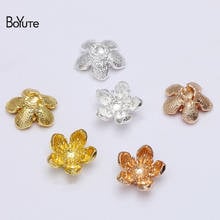 BoYuTe (50 Pieces/Lot) 25MM Metal Alloy Flower Bead Caps Factory Direct Sale DIY Handmade Jewelry Findings Components 2024 - buy cheap