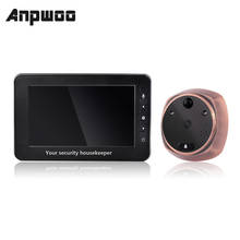 ANPWOO 4,3 дюймов 3MP дверной домофон глазок зритель детектор движения видео телефон двери 2024 - купить недорого
