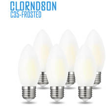 CLORNDSON Dimmable C35 LED 2W 4W 6W 8W Edison E26/E27 Spotlight Frosted Candle Lamp 110V 220V Filament Bulbs Chandelier Lighting 2024 - buy cheap