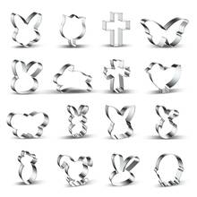1Set Easter Bunny Cookie Cutters Stainless Steel Biscuit Mold For Baking DIY Fondant Pastry Cake Decorating Bakeware Tools 2024 - buy cheap