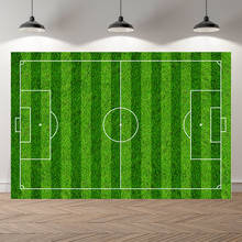 Neoback Customized Football Soccer Field Grassland New Born Baby Birthday Boy Backdrop Vinyl Photography Background Photo Studio 2024 - buy cheap