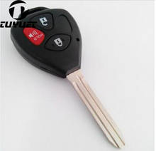 Чехол для дистанционного ключа для Toyota Camry ключ для Toyota Camry, Avalon, Corolla Matrix RAV4 Venza Yaris 4 кнопки без ключа Fob крышка для ключей заготовки 2024 - купить недорого