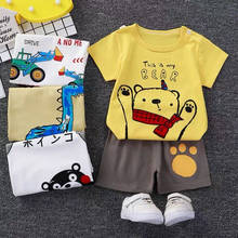 Baby Boys Girls Summer Clothes Sets Toddler Kids Short Sleeve T-shirt+shorts Sets Cotton Casual Children's Clothing Set 2024 - buy cheap