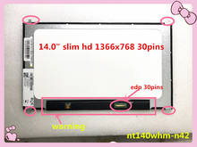 FREE SHIPPING NT140WHM-N42 N140BGE-E53 FIT NV140FHM-N47  LCD Screen Upgrade1920*1080 EDP 30pins For Dell Latitude 7480 7490 7468 2024 - buy cheap