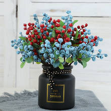 5PCS Artificial Fruits Blueberry Fake Plant Olive Fruit Bouquet Wedding Christmas Decorative Berry Living Room Home Decor 2024 - buy cheap