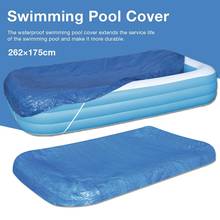 Rectangle Swimming Pool Cover Dustproof Rainproof Thickened Poncho Cover Cloth For Inflatable Pool 2024 - buy cheap