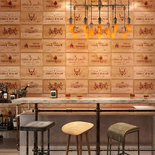 Beibehand-papel de parede de madeira de qualidade, caixa de vinho, xadrez, papel de parede, três tamanhos, alívio, para sala de estar 2024 - compre barato