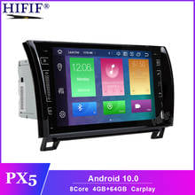 Sistema multimídia automotivo, reprodutor com android 10, rádio, navegação gps, octa core, px5, ips, toyota sequoia, tundra 2007, 2008, 2009, 2010, 2011, 2012 2024 - compre barato