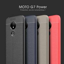 Кожаный чехол для Motorola Moto G7 Power, мягкий чехол из ТПУ для Motorola Moto G7 G6 G5S G5 G4 E5 E4 Plus Z4 Z3 Z2 E5 G7 G6 Play 2024 - купить недорого
