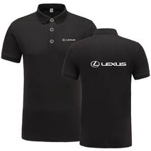 Новое поступление, брендовая одежда, мужская рубашка поло с логотипом, повседневная мужская рубашка поло Lexus, рубашка поло с коротким рукавом 2024 - купить недорого