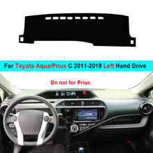 2 Layers Car Dashboard Cover Carpet Cape For Toyota Aqua Prius C 2011-2019 LHD RHD Rug Shade Pad Carpet Dashmat Sun Shade Pad 2024 - buy cheap