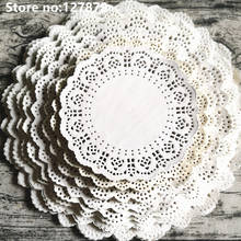 100pcs Multiple sizes White Round Lace Paper Doilies Doyleys Vintage Coasters Placemat Craft Wedding Christmas Table Decoration 2024 - buy cheap