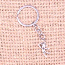 20pcs gymnastics lovely bear Keychain 19*10mm Pendants Car Key Chain Ring Holder Keyring Souvenir Jewelry Gift 2024 - buy cheap