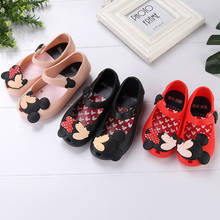 Disney Spring Summer Princess Bow Mickey Mouse Girls Sandals Children Slippers baby girls Children's Shoes 2024 - buy cheap