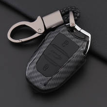 Carbon Fiber Silicone Car Key Case Cover For Peugeot 301 308 308S 408 2008 3008 5008 Citroen C4 C5 C6  Auto Protection Shell 2024 - buy cheap