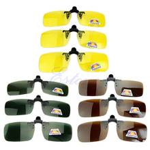Polarized Day Night Vision Clip-on Flip-up Lens Sunglasses Driving Glasses New Drop shipping 2024 - buy cheap