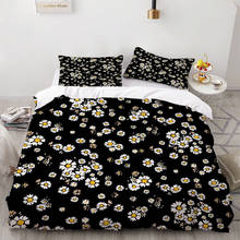 Bedding Set 3 Pieces of Flower And Leaves Printed Bedding Set 3D Printed Duvet Cover Set Bedclothes Bed 2024 - buy cheap