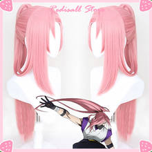 Anime SK∞ Cherry Blossom Cosplay Wig 80cm Long Straight Pigtail Pink Ponytail Heat Resistant SK8 the Infinity SK Eight 2024 - buy cheap