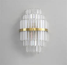 European Style Crystal Wall Lamp Modern Sconce Nordic Wall Light For Living Room Bedroom Bathroom Home Indoor Lighting Crystal 2024 - buy cheap