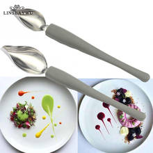 Cuchara creativa decorativa para decorar Sushi, herramienta de dibujo de comida, plato de aderezo de salsa, utensilios para hornear, cocina, pastel, cuchara de café 2024 - compra barato