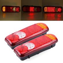 2 Pcs LED Tail Ligh 12V 46 LEDs Tail Light Rear Brake Lamp Stop Turn Indicator LED Tail Lighs For Car Truck Van Dropshipping 2024 - buy cheap