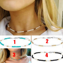Bohemian Colorful Beaded Choker Glass Necklaces Fashion Women Summer Chic Bib Collier Femme Jewelry Gifts For Mom Girlfriend 2024 - buy cheap