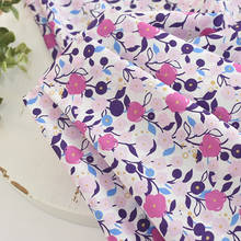 110x50cm High-Count Thin Cotton Soft Floral Fabric DIY Clothes Skirt Gril's Dress Handmade Cloth 2024 - buy cheap