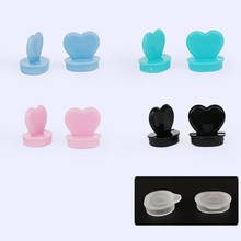 Disposable coffee cup injection cap heart shape blue red black pink leakproof cup cover love plug creative decoration stoppers 2024 - buy cheap