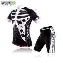 WOSAWE Pro Team MTB Men Summer Short Sleeve Short Bike Cycling Jersey Clothing Bicycle Triathlon Shirt Wear Clothes US Size 2024 - buy cheap