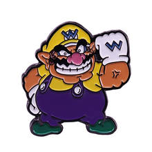 Super  Brothers inspired Wario pin retro 90s Nintendo video game fans gift 2024 - buy cheap
