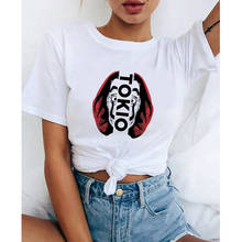 2021 la casa de papel camisa feminina harajuku roubo t-camisa estação tv bella ciao streetwear roupas de manga curta camisetas gráficas 2024 - compre barato