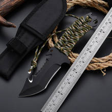 Quality Stainless Steel Fixed Blade Knife Tactical Knife Outdoor Diving Hunting Knife Survival Camping Knife With Nylon Sheath 2024 - buy cheap