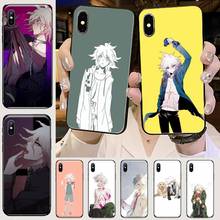 Makoto nagito komaeda anime caso de telefone para iphone 11 12 mini pro xs max 8 7 6s plus x 5S se 2020 xr 2024 - compre barato