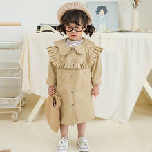 Children's Trench Coat 2019 Autumn Winter New Baby Girl Windbreaker Coat Kids Long Solid Jackets Toddler Outwear Baby Clothes 2024 - buy cheap